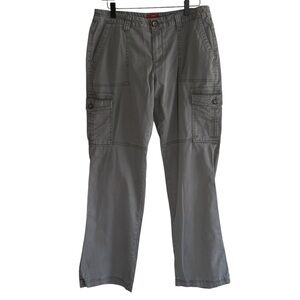 Merona Gray Stretch Cargo Pants Utility Outdoors Backyard Women’s Size 10